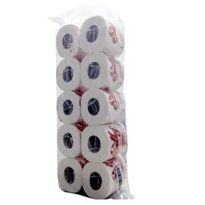 Toilet Roll Pack (10 Rolls, Red/White)