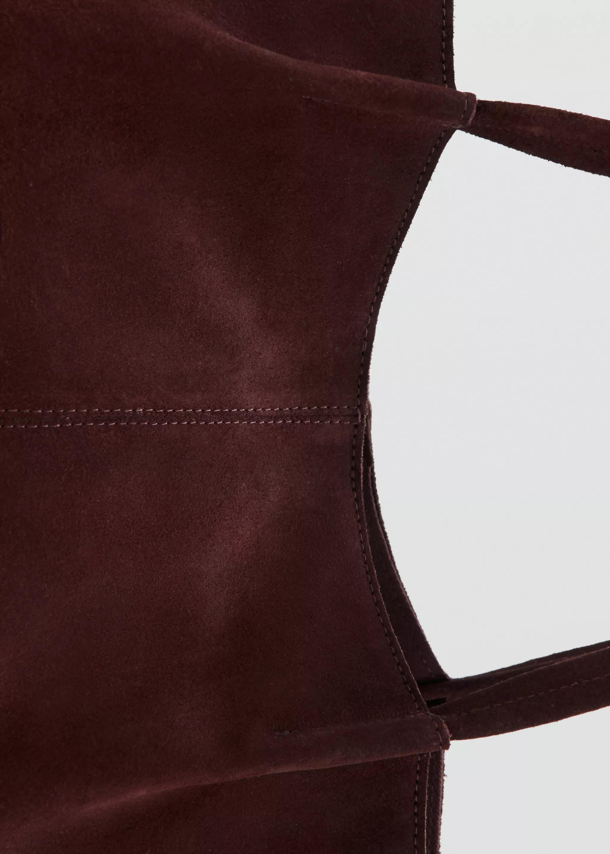 MNG Camel Suede Quilted Flap Gold Lock Detail